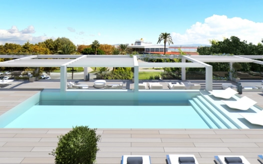 Exclusive duplex penthouse with stunning sea views, indoor & outdoor pool, SPA, fitness area & sauna at the port of Palma