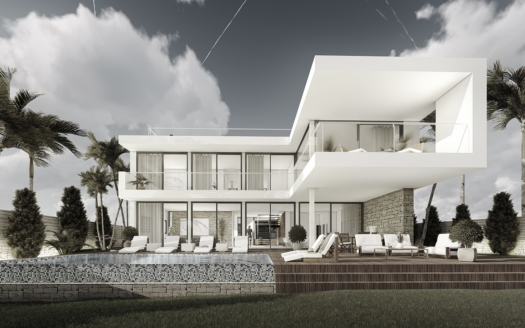 Project: Modern new villa with sea view in a very quiet location in Sol de Mallorca