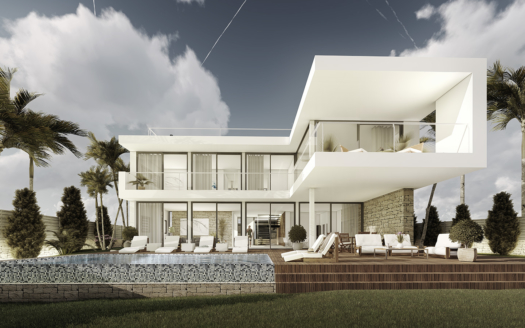 Project: Modern new villa with sea view in a very quiet location in Sol de Mallorca