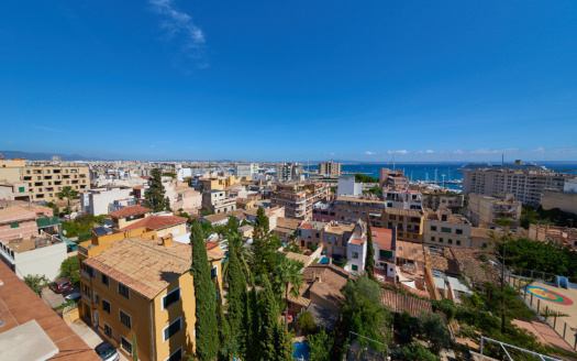 Investment: Duplex penthouse with sea views over the rooftops of Palma and huge terrace in El Terreno
