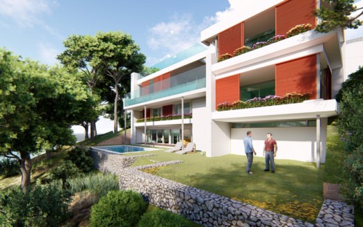 Projekt: Moderne Luxusvilla mit vielen Extras und Meerblick in Santa Ponsa