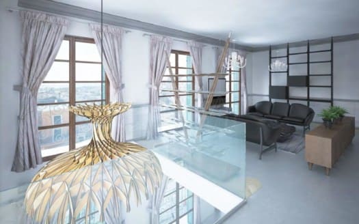 Project: Luxury townhouse under construction in Palma's old town with 2 pools
