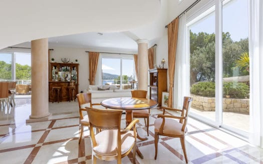 Modern villa in first sea line with private sea access directly on green zone of Torrenova