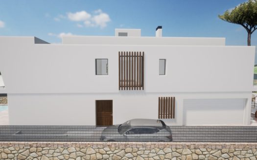 Beautiful new built villa in quiet area in Son Veri Nou with pool and sea view