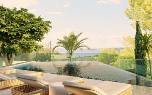 Neubauvilla in ruhiger Toplage in Costa d'en Blanes mit Pool und traumhaften Meerblick