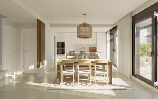 New construction terraced house with 4 bedrooms at Playa de Palma, with private pool and chillout area