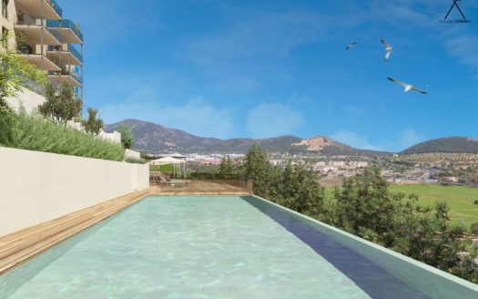 Beautiful new apartments with garden and far view over Santa Ponsa