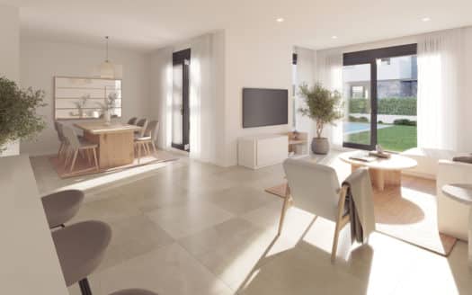 New construction terraced house with 4 bedrooms at Playa de Palma, with private pool and chillout area