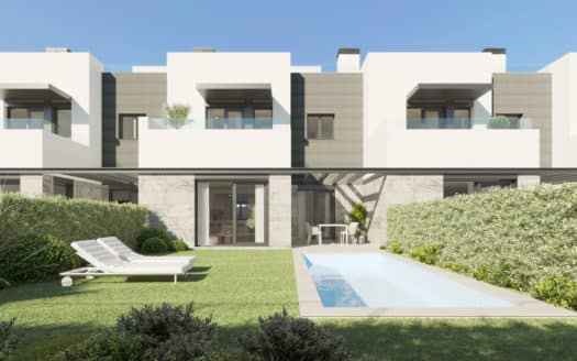 Project: Modern new construction terraced house at Playa de Palma, with private pool and roof terrace