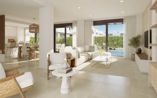 New construction terraced house with 4 bedrooms at Playa de Palma, with private pool and chillout area