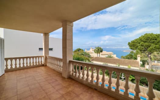 Freistehendes Meerblick Chalet mit eigenem Pool und Blick auf die Bucht von Palma