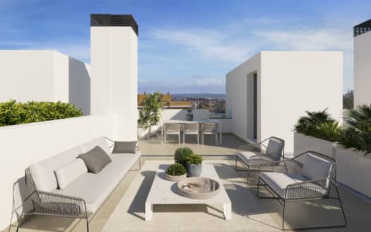New construction terraced house with 4 bedrooms at Playa de Palma, with private pool and sun terrace