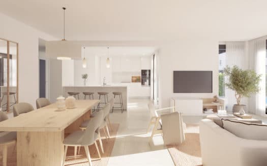 Neubau Reihenhaus mit 4 Schlafzimmern an der Playa de Palma, mit privatem Pool und Sonnenterrasse