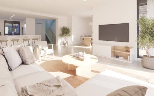 New construction terraced house with 4 bedrooms at Playa de Palma, with private pool and sun terrace