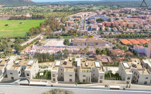 Neubauwohnung mit Garten, Gemeinschaftspool und mit wunderschönem Weitblick über Santa Ponsa