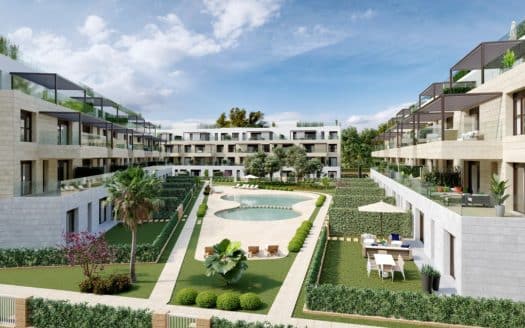 Modernes Neubau-Erdgeschoss-Wohnung mit eigenem Garten fussläufig zum Strand von Santa Ponsa