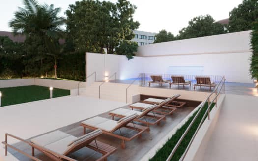 Modernes Neubau-Penthouse mit vielen Extras, Pool und Meerblick im Santa Catalina Viertel von Palma
