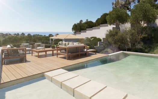 Exclusive sea view designer villa under construction in Puerto Portals