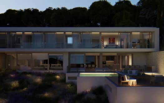 Exclusive sea view designer villa under construction in Puerto Portals