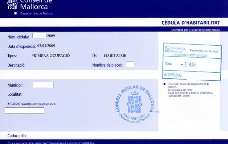 What exactly is the Cédula de Habitabilidad?
