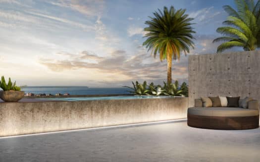 Top modern penthouse with pool in luxury residential complex near Palma near Portixol