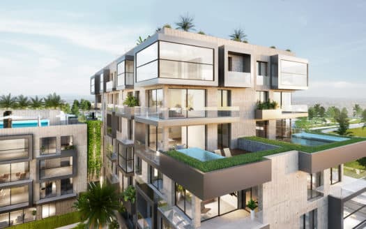 Topmodernes Penthouse mit Pool in luxuriöser Wohnanlage bei Palma nähe Portixol