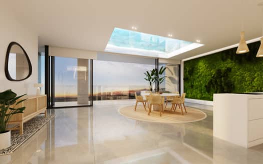 Luxurious penthouse in top location with. Sea view, large roof terrace and private pool