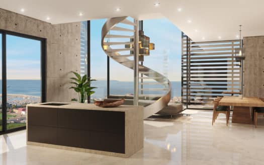 Topmodernes Penthouse mit Pool in luxuriöser Wohnanlage bei Palma nähe Portixol