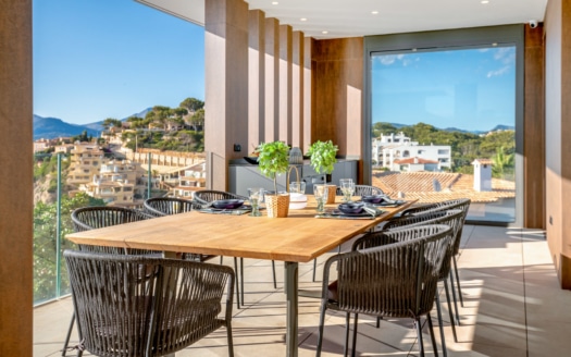 Fantastic new build villa in prime location with gigantic sea view in Santa Ponsa