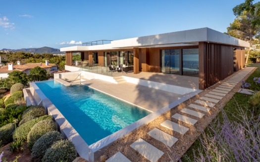 Fantastic new build villa in prime location with gigantic sea view in Santa Ponsa