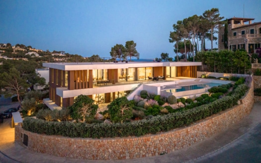 Fantastic new build villa in prime location with gigantic sea view in Santa Ponsa