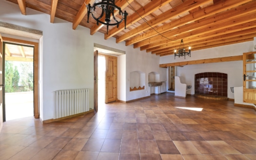 Natural stone finca in the middle of the Tramuntana of Andratx with mountain views and own mountain on extensive terrain