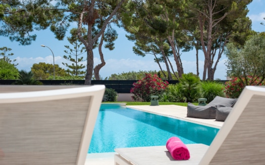 New construction: Modern luxury villa in dreamlike location of Sol de Mallorca with pool and large plot of land