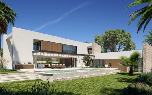 Villa única de nueva construcción en muy buena ubicación en Santa Ponsa con piscina privada