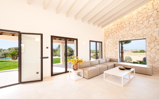 Newly built finca in a fantastic location with garden and pool near Ses Salines in the south of Mallorca