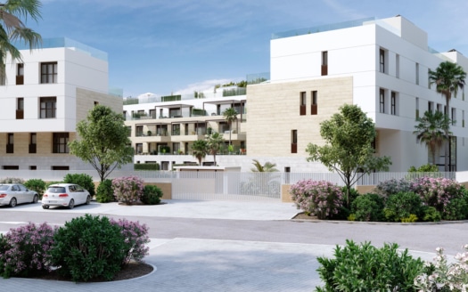 Moderno piso de nueva construcción en planta baja con jardín privado a poca distancia de la playa de Santa Ponsa