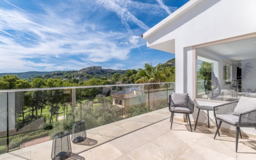 Exklusive Villa mit Blick auf das Meer, den Golfplatz und die Berge in der renommierten Wohngegend von Son Vida