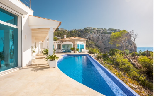 Luxurious villa in first sea line in dream location of La Mola - Port d'Andratx