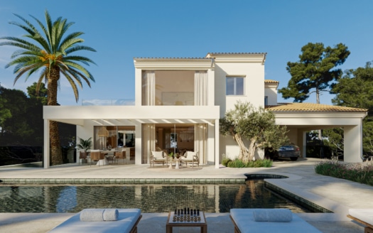 Renovierte Villa mit Meerblick und eigenem Pool in einer der begehrtesten Locations von Santa Ponsa