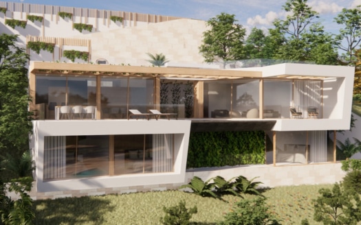 Project of a fantastic new-build villa in Cala Vinyes with sea views