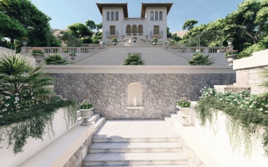 Proyecto: Lujosa residencia con historia y vistas reales al mar en Port Andratx - edificio protegido