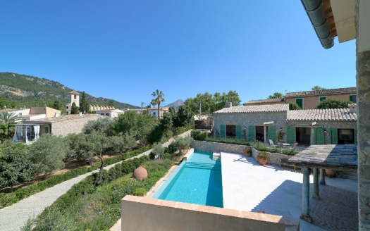 Finca in Es Capdella with pool, fantastic views and Mallorca flair