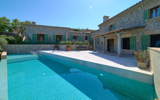 Finca in Es Capdella with pool, fantastic views and Mallorca flair