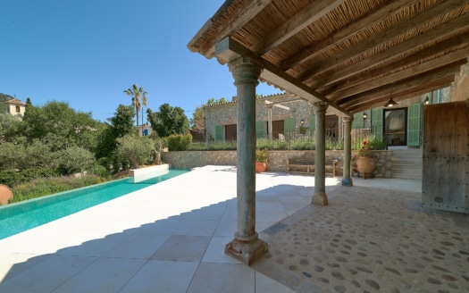 Finca in Es Capdella with pool, fantastic views and Mallorca flair