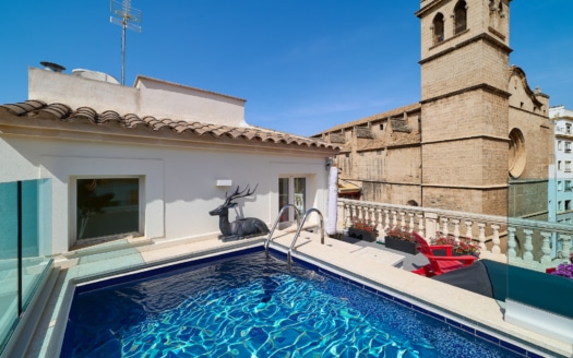 Luxuriöses Stadthaus in Palmas Altstadt mit Dachterrasse und eigenem Pool - Oase der Exklusivität