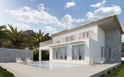 Project: Modern finca in Andratx with pool and views of the village