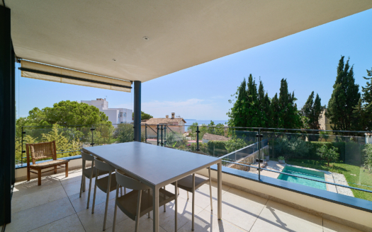 Duplex Apartment in San Agustin mit eigenem Pool, Garten und Meerblick