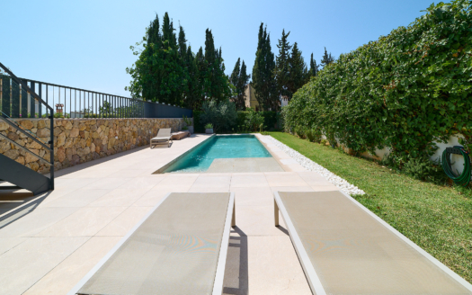 Duplex Apartment in San Agustin mit eigenem Pool, Garten und Meerblick