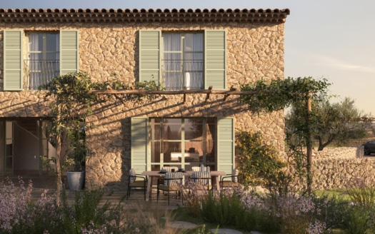 Proyecto: Finca de piedra natural cerca de Alaró con fantásticas vistas