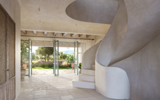 Proyecto: Finca de piedra natural cerca de Alaró con fantásticas vistas